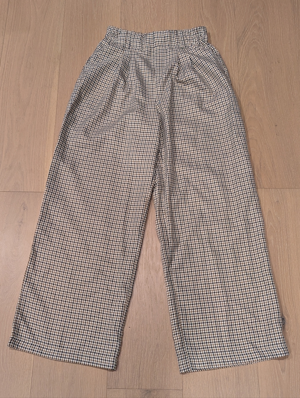 Brown and Black Gingham Trousers